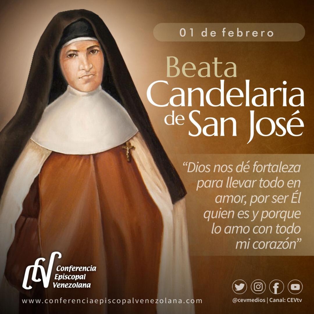 01 de febrero: Festividad de la Beata Candelaria de San José