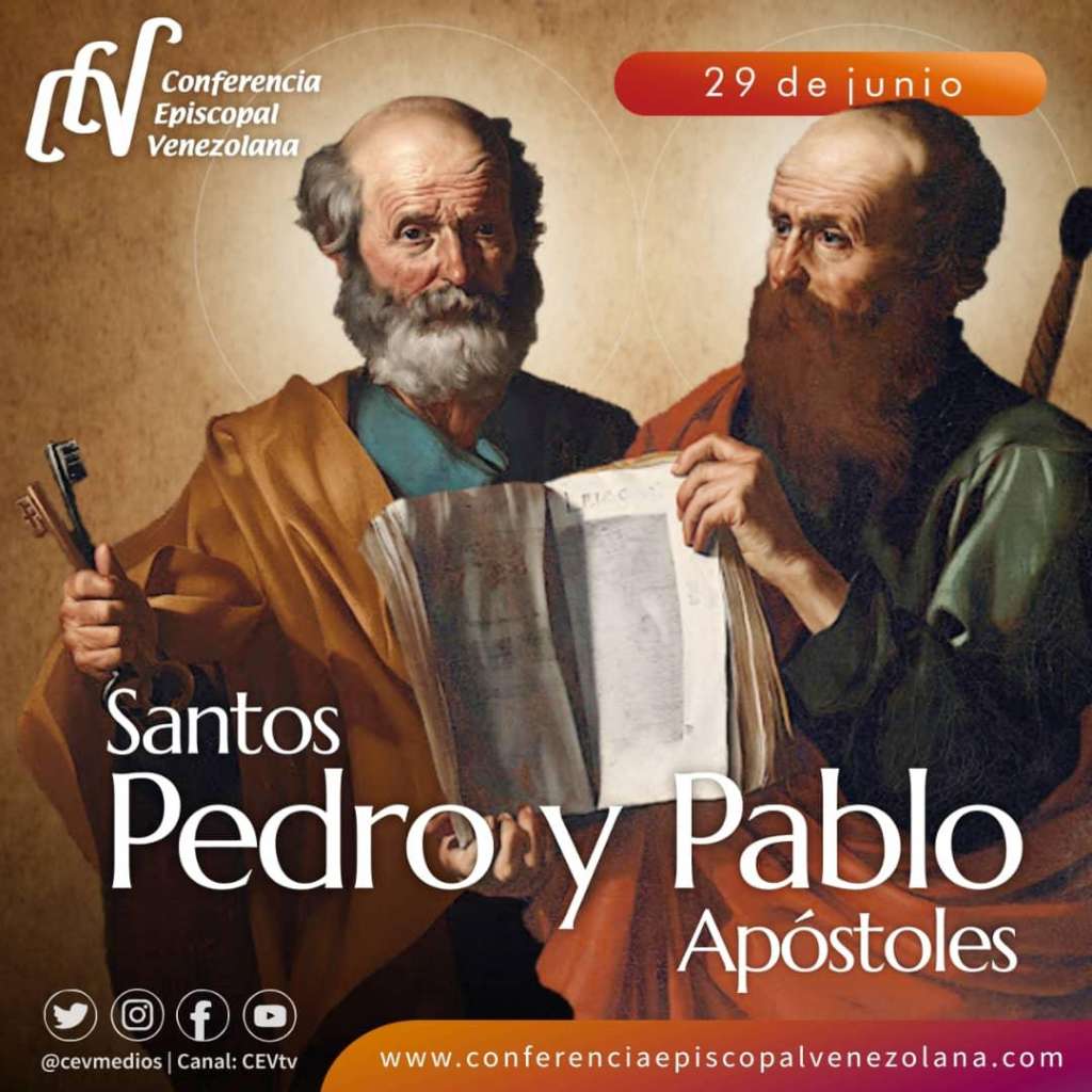 29 de junio Solemnidad de San Pedro y San Pablo