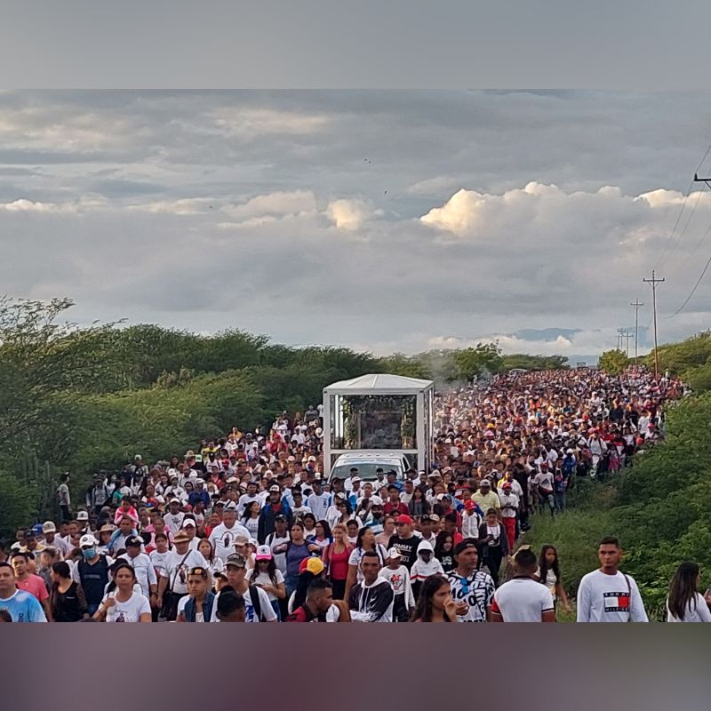 Diócesis de Carora: más de 40 mil peregrinos acompañaron a la Virgen de Chiquinquirá de Aregue en la XVI marcha de la fe