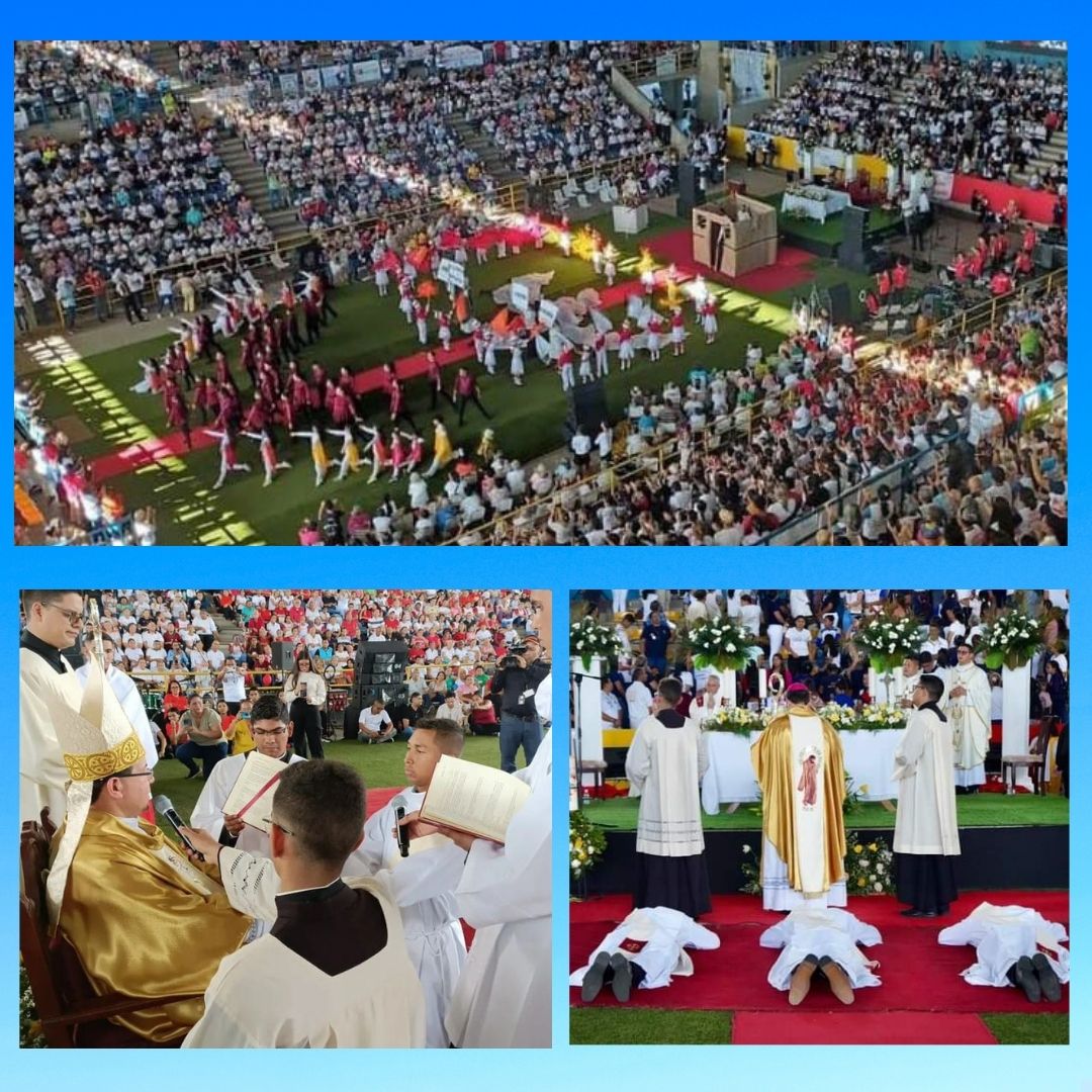Masiva y alegre fiesta del Pentecostés Diocesano en Cojedes con tres nuevos sacerdotes